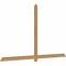 Ekena Millwork Eugene Smooth Timber Gable Bracket, Western Red Cedar, 96"W x 56"H x 1 1/2"D x 3 1/2"F, 14/12 Pitch GBW096X56X0204EUG00SWR - alternate 5